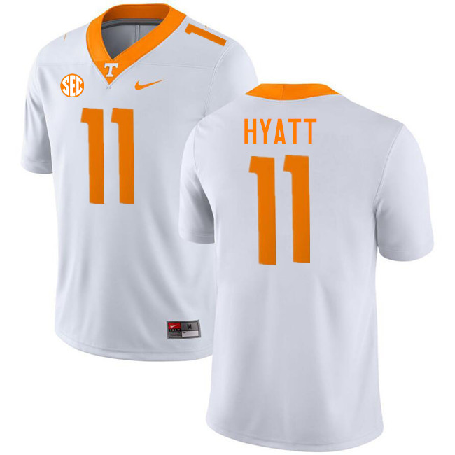 Jalin Hyatt Tennessee Jersey,Tennessee Volunteers #11 Jalin Hyatt College Jersey,Uniforms-White